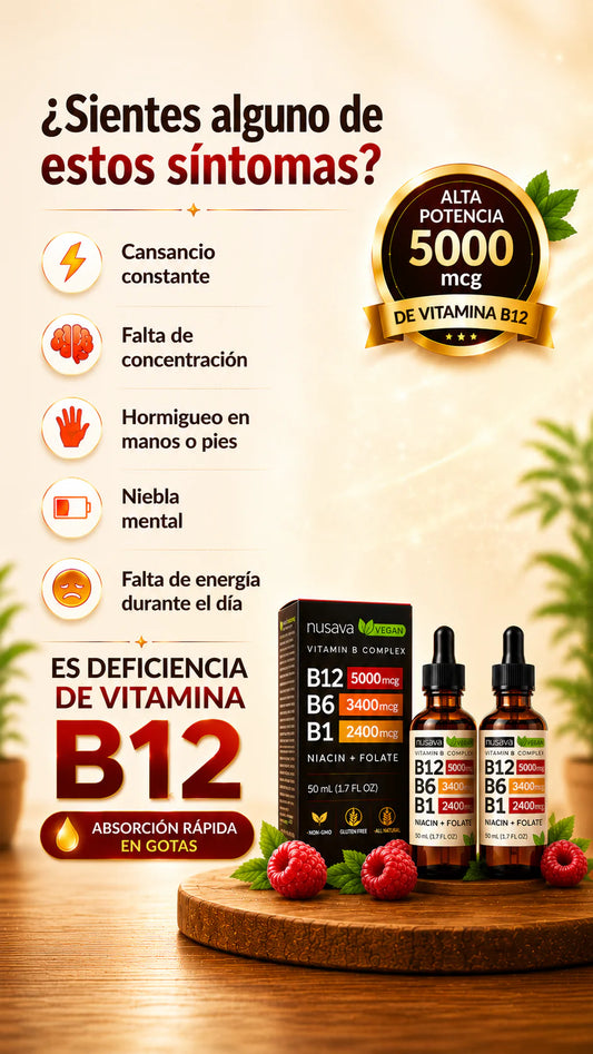 Vitamina B12 Sublingual | Alta Potencia 5000 mcg